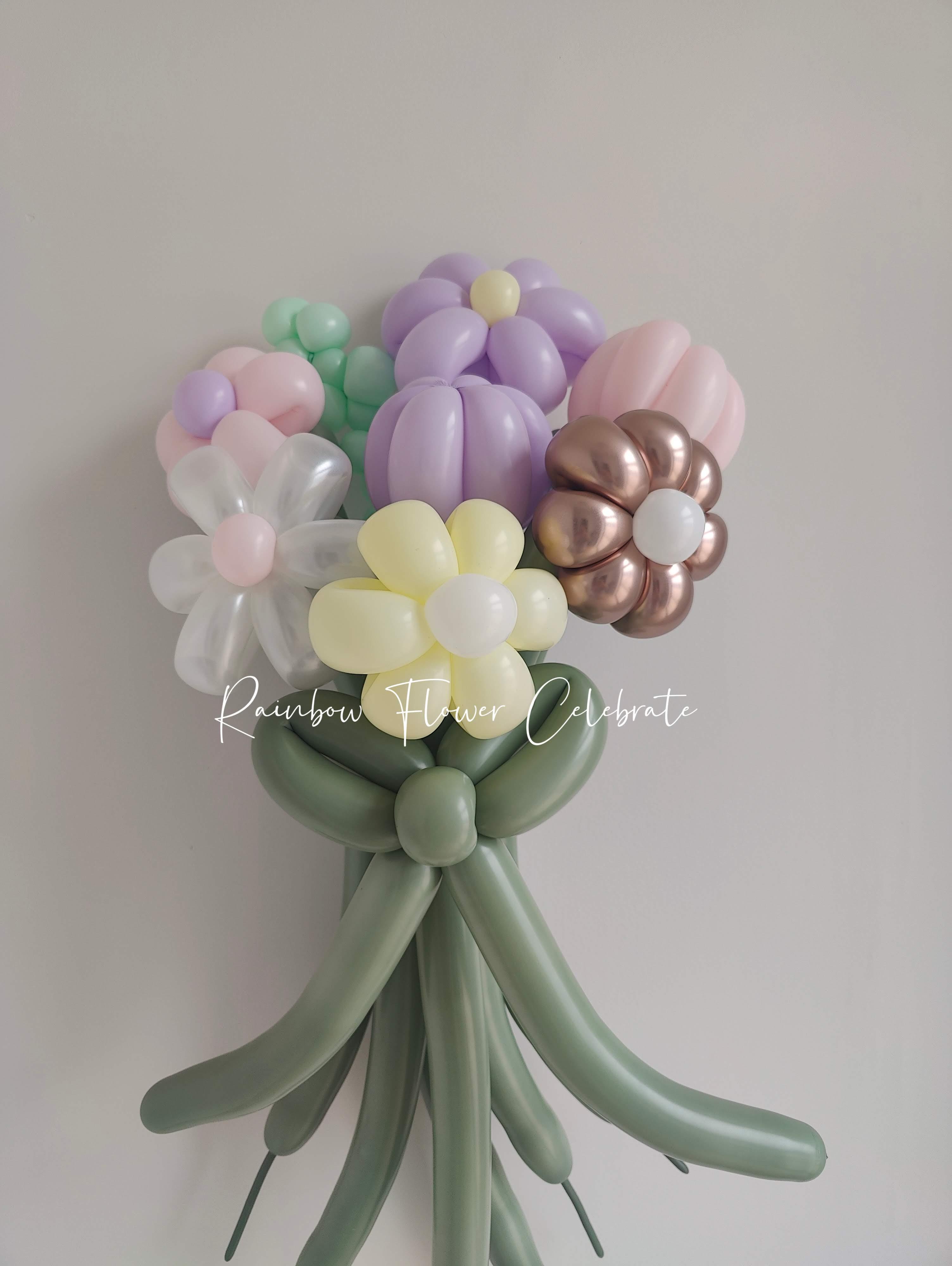 Graduation Balloon Flower - Rainbow Flower Celebrate