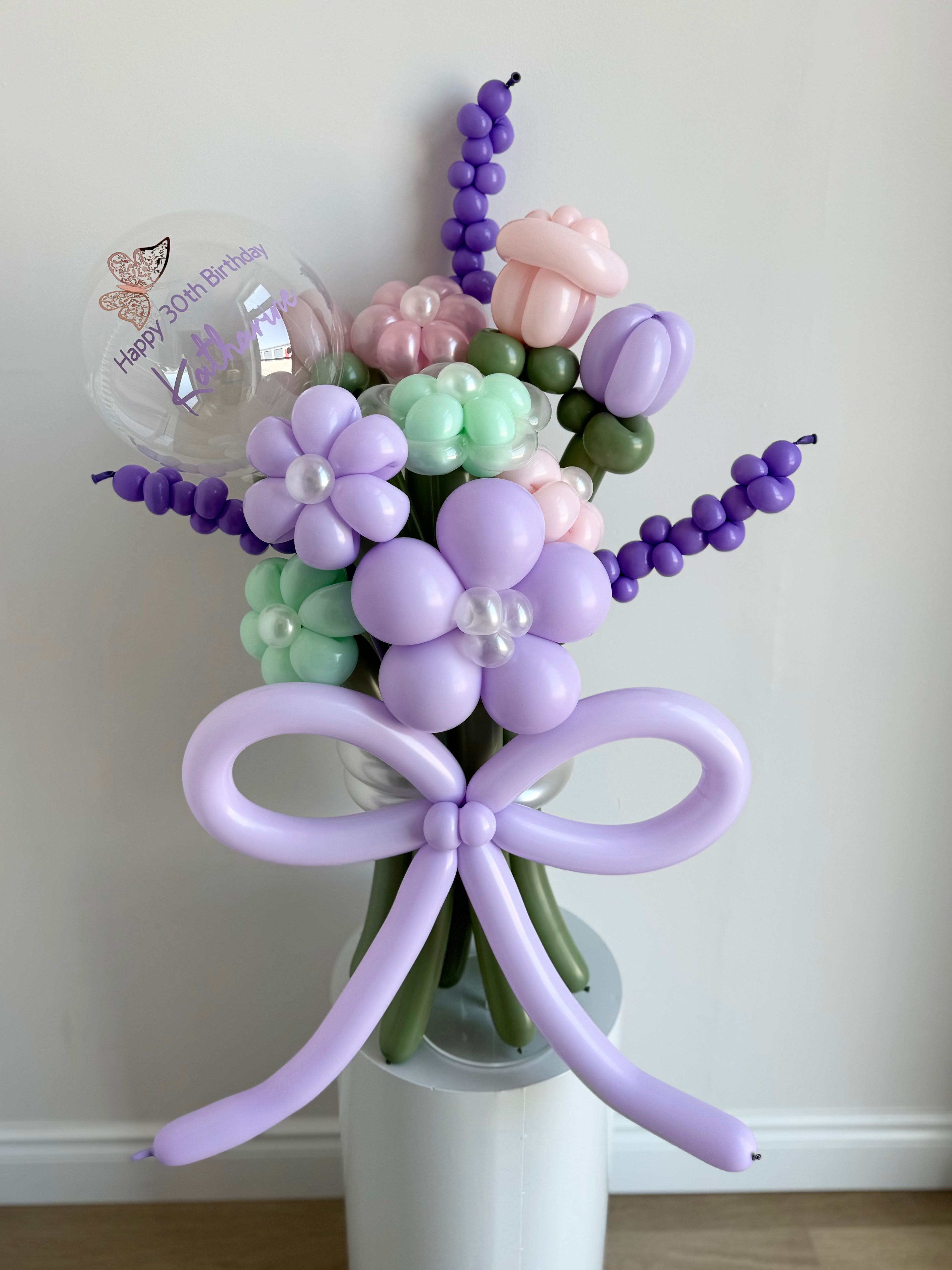Birthday Balloon Flower Bouquet - Rainbow Flower Celebrate