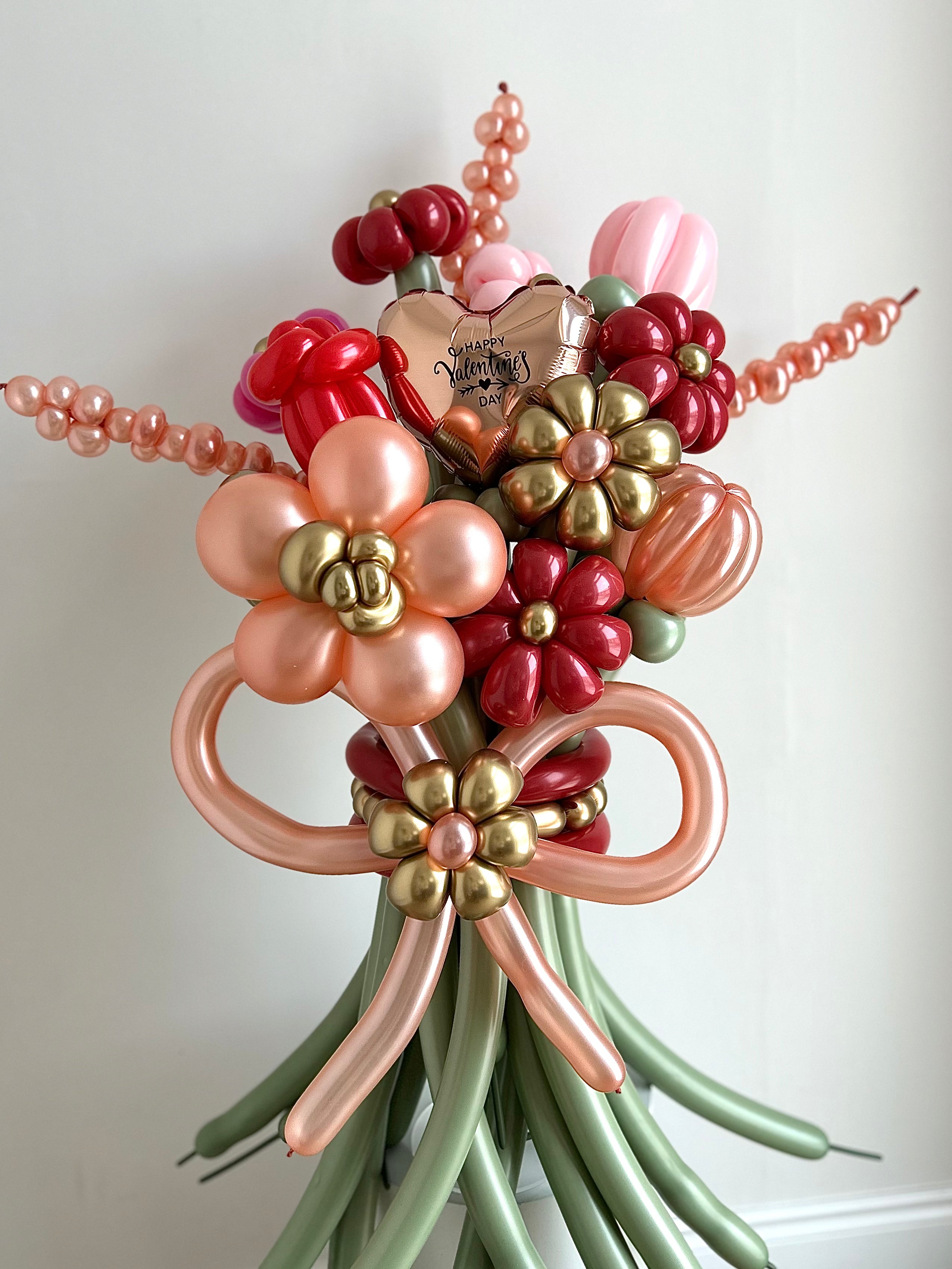 Valentine's Day Balloon Flower Bouquet - Rainbow Flower Celebrate