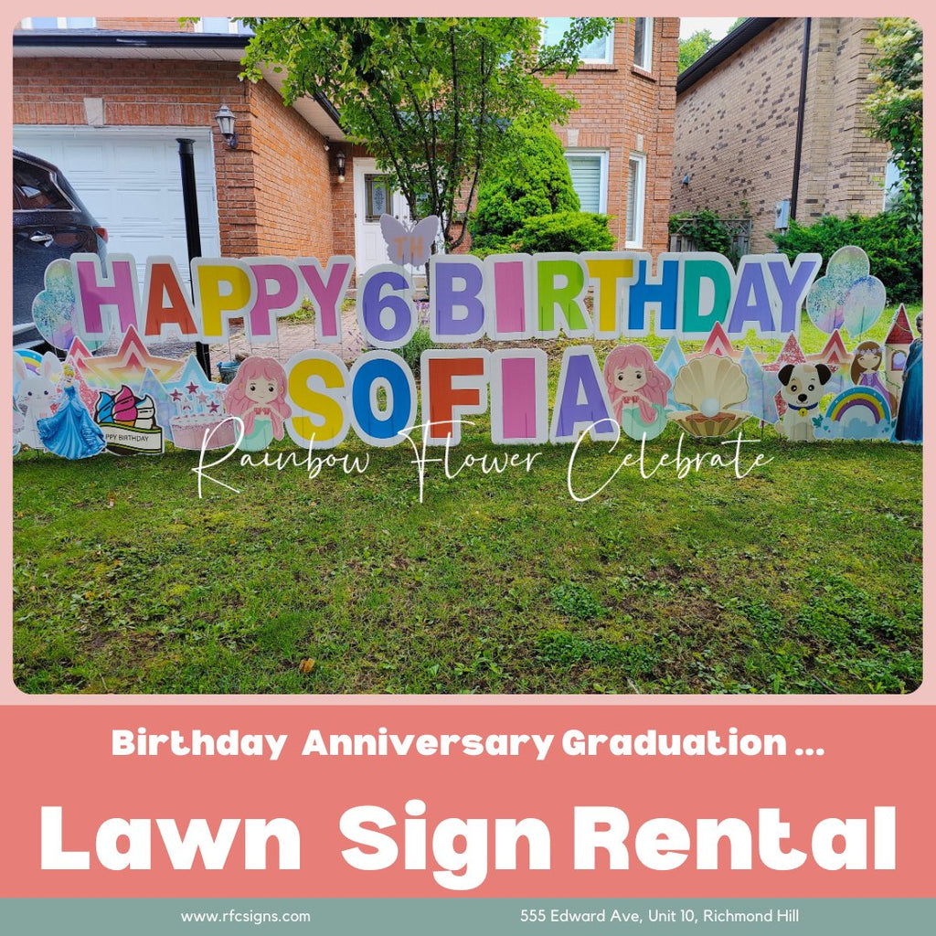 Lawn Greeting Sign Rental