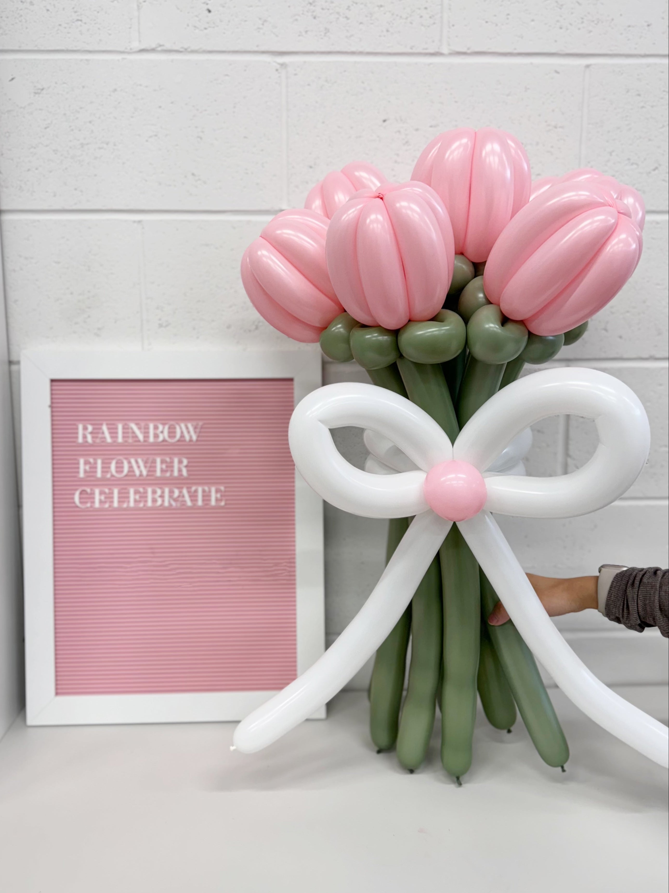 pink Tulip balloon flower