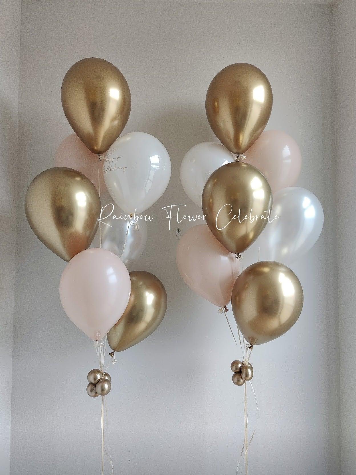 Free Standing Helium Balloon Bouquet - Rainbow Flower Celebrate