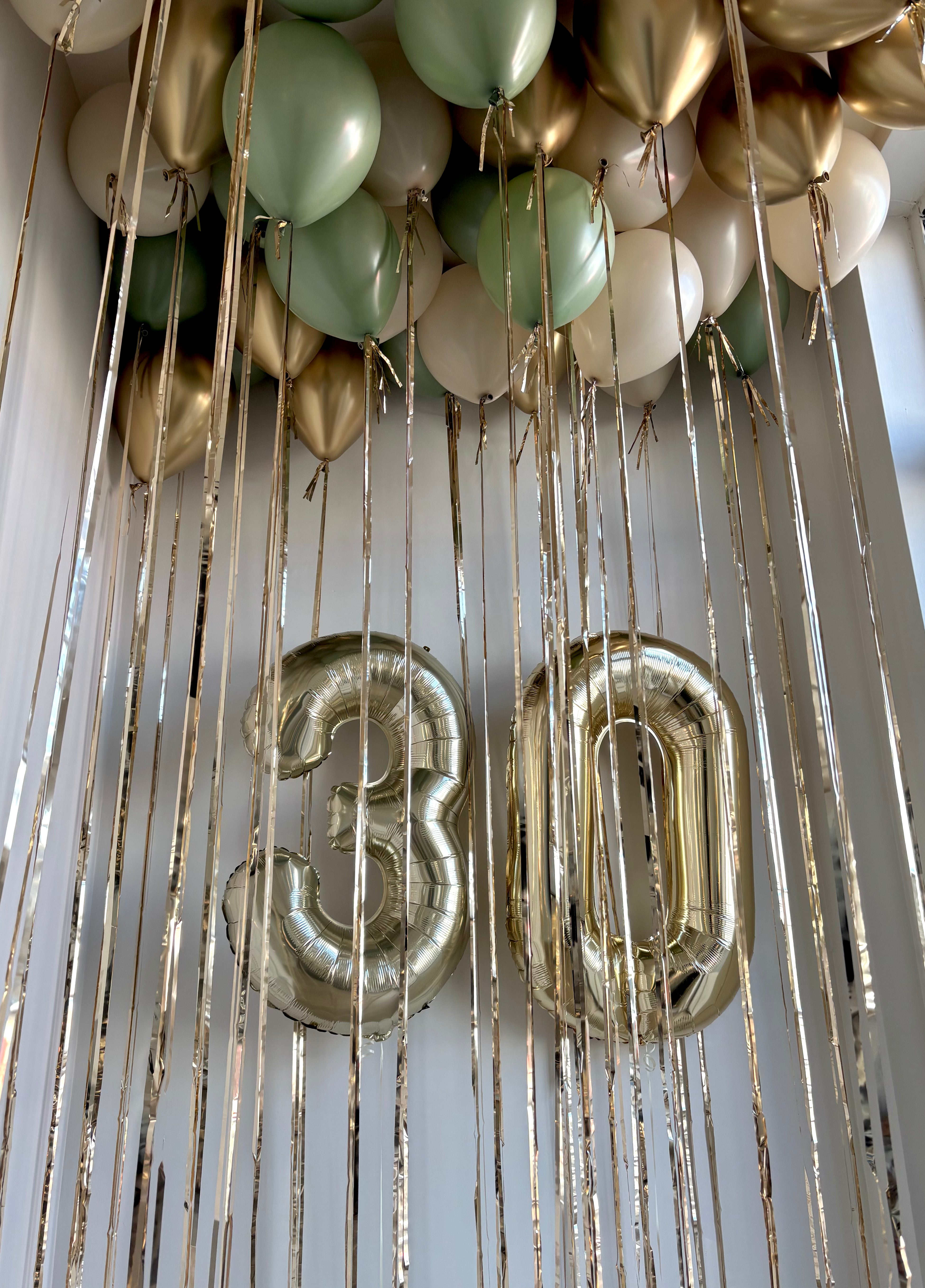 Ceiling Balloons with Shimmer Tassel