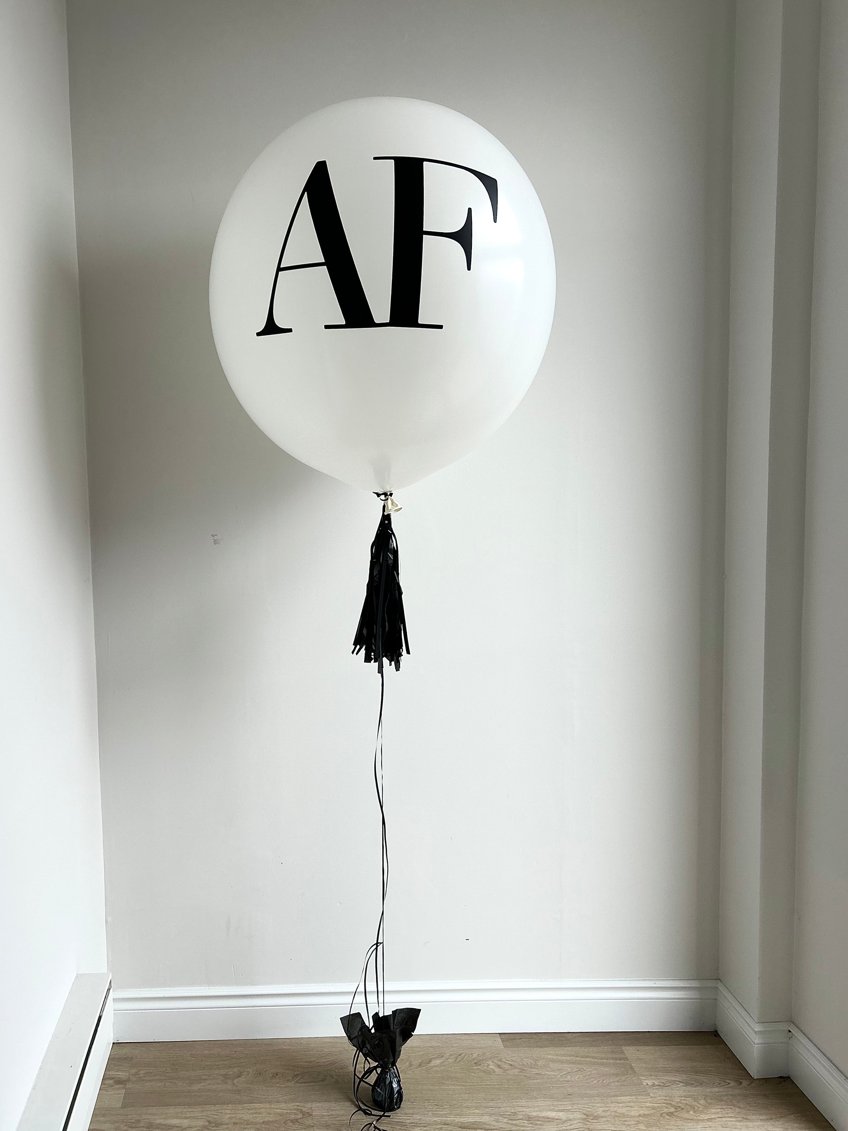 36" Customized Company Logo Helium Balloon - Rainbow Flower Celebrate