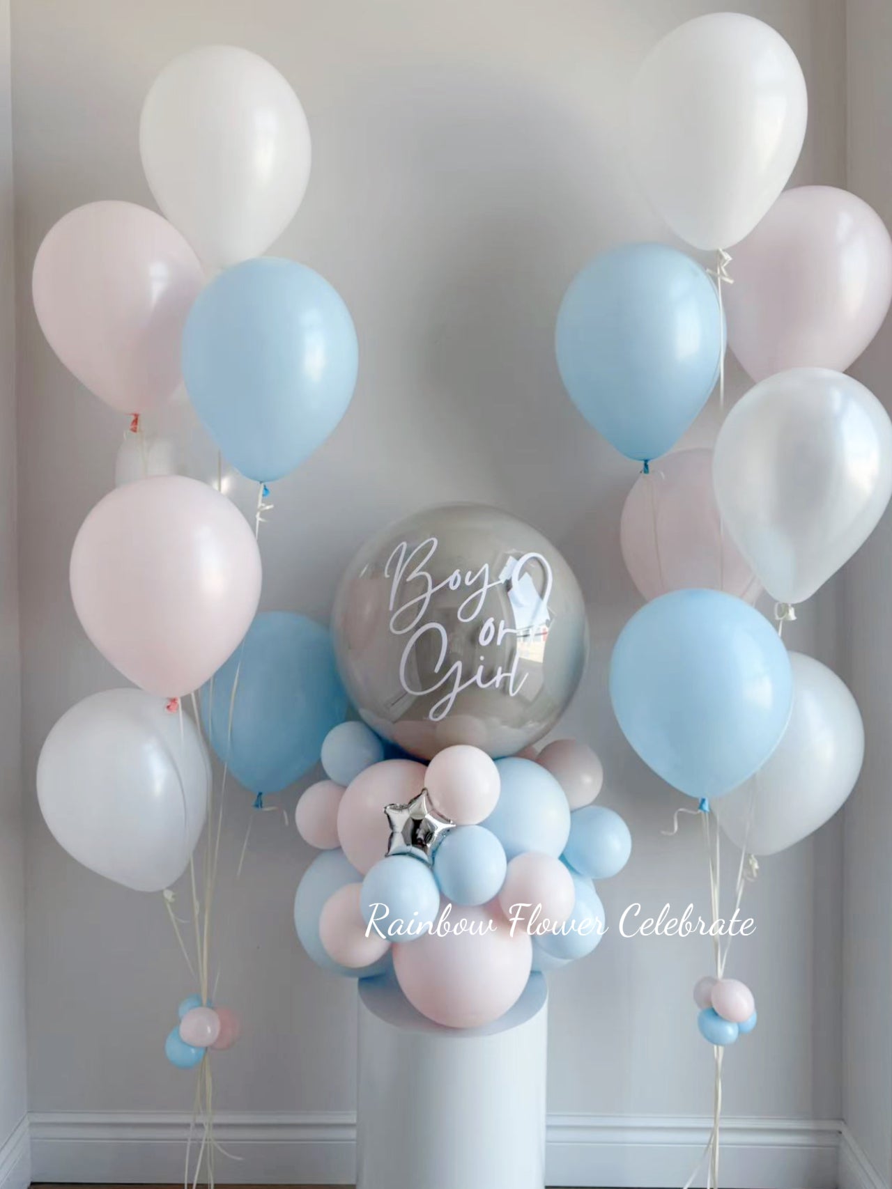 Mess Free Gender Reveal Surprise Balloon