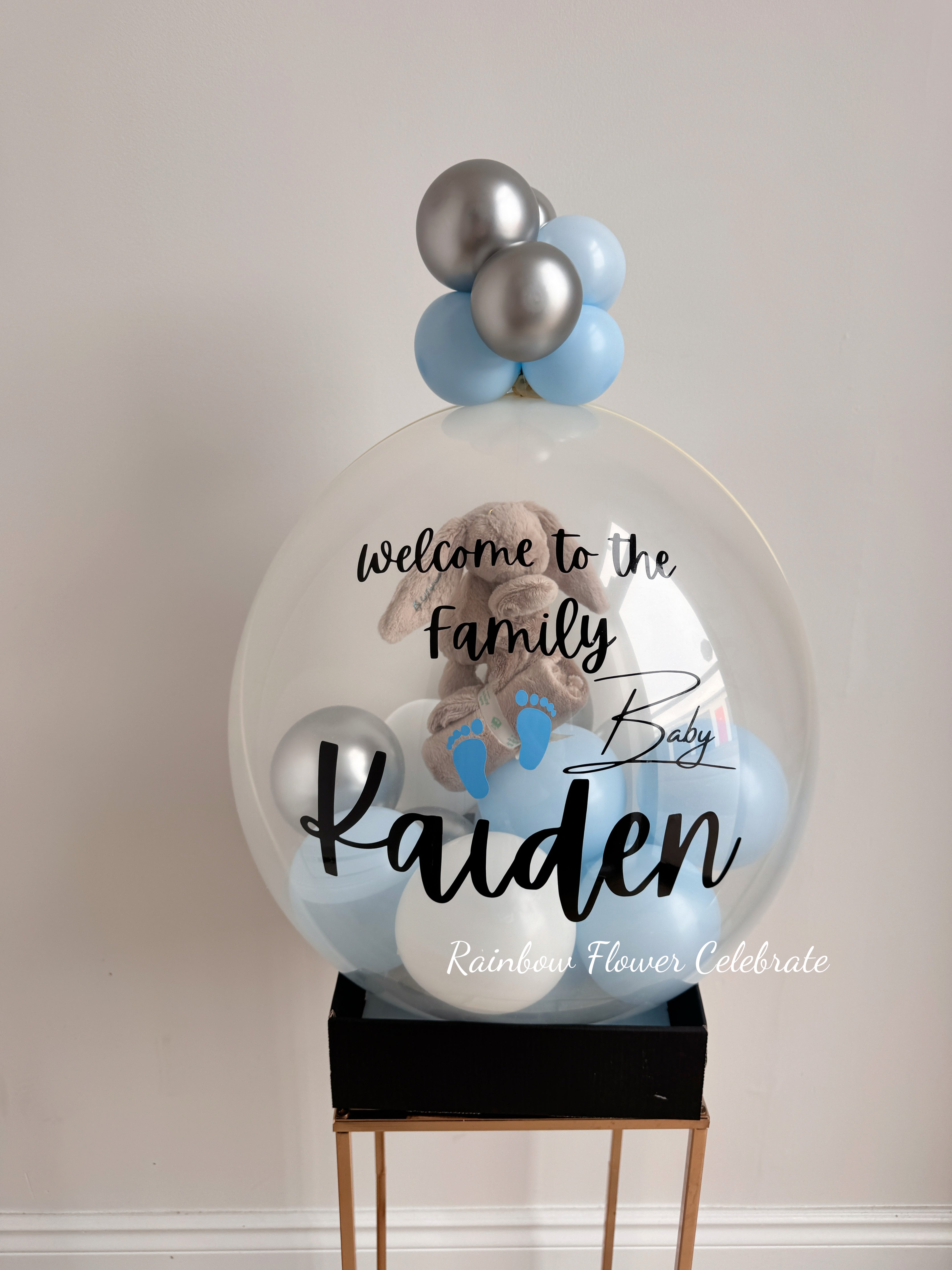 Welcome to the world baby balloon gift