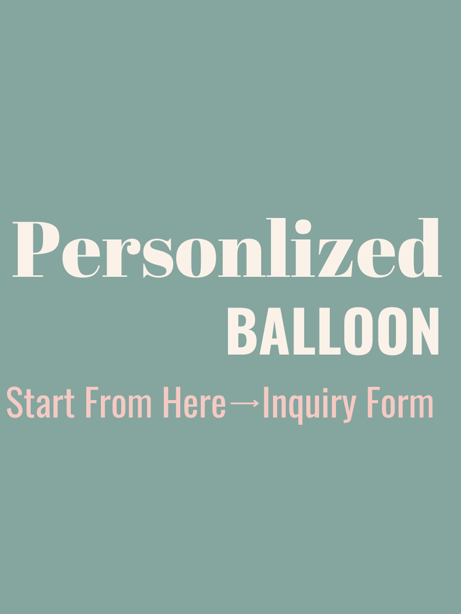 Personalized Balloon Inquiry Form - Rainbow Flower Celebrate