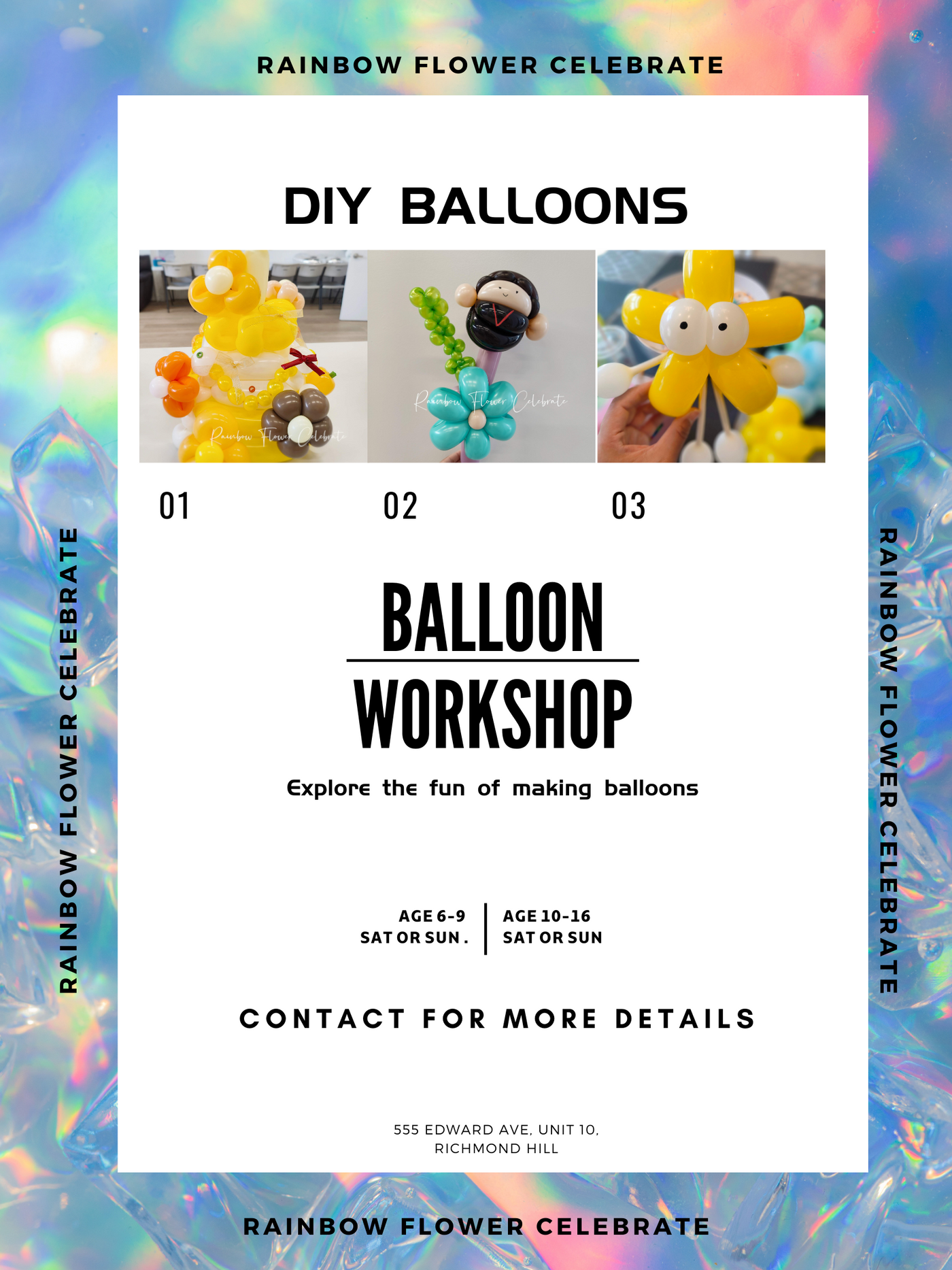 2 Hr Balloon Workshop (6yrs-16yrs)