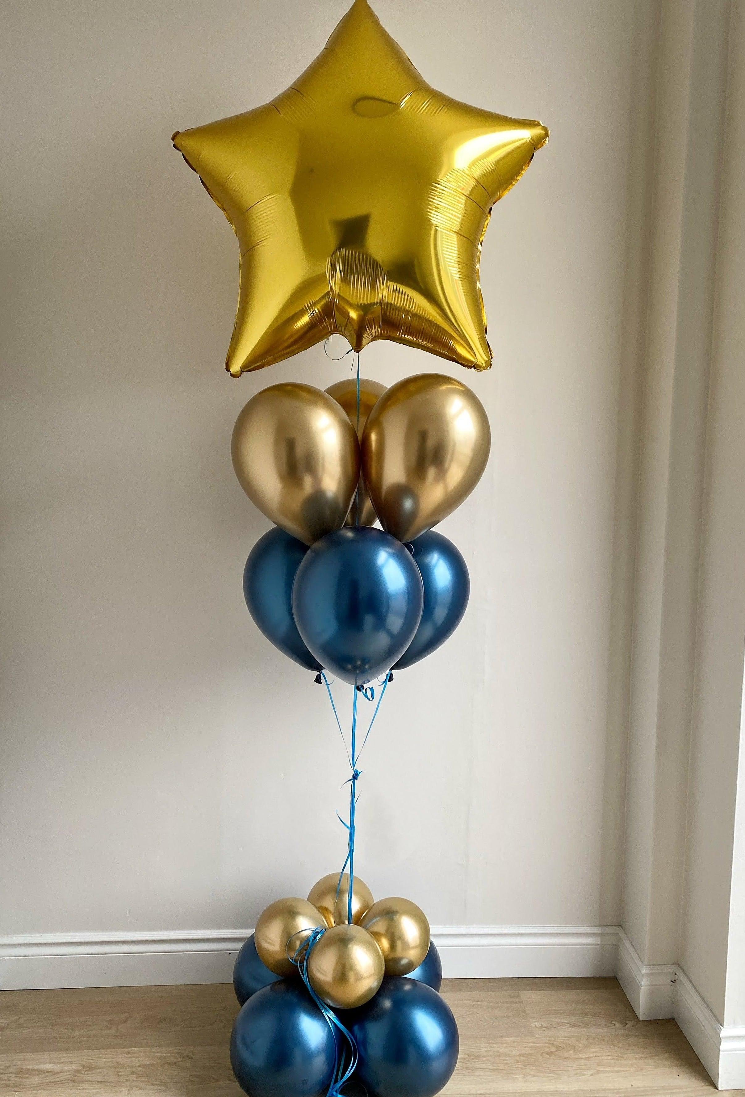 Balloon Tree With Jumbo Star - Rainbow Flower Celebrate