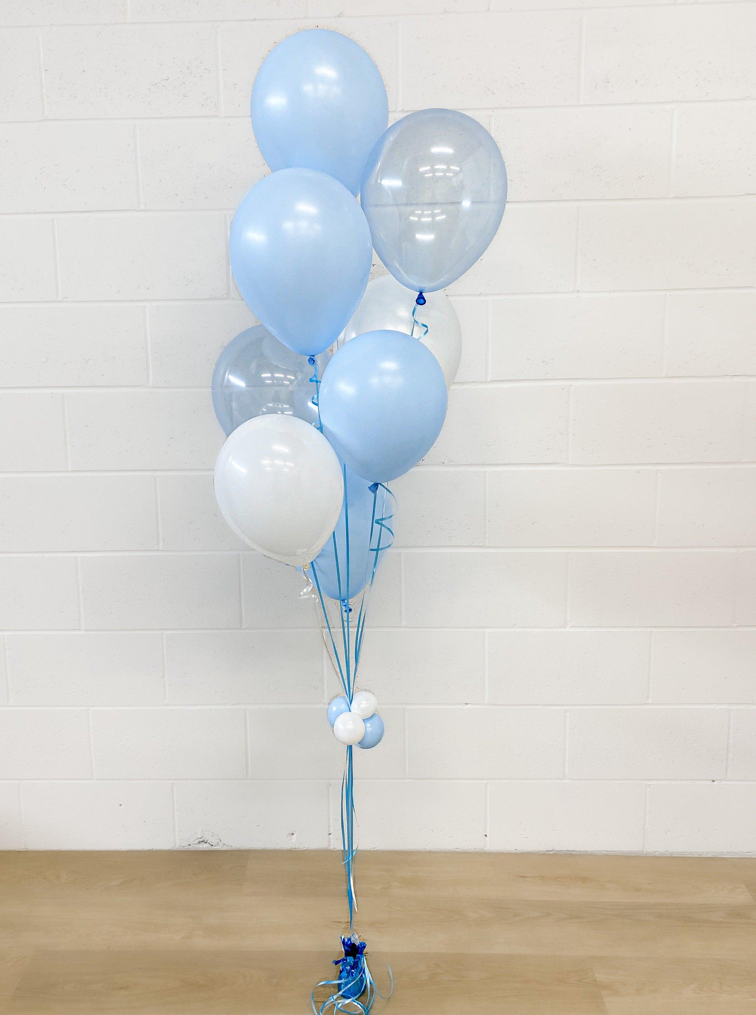 8 latex helium bouquet - Rainbow Flower Celebrate