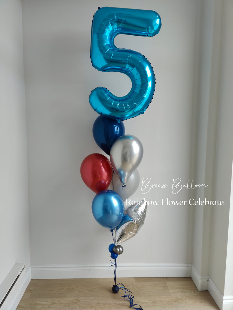 Number of Age Helium Bouquet