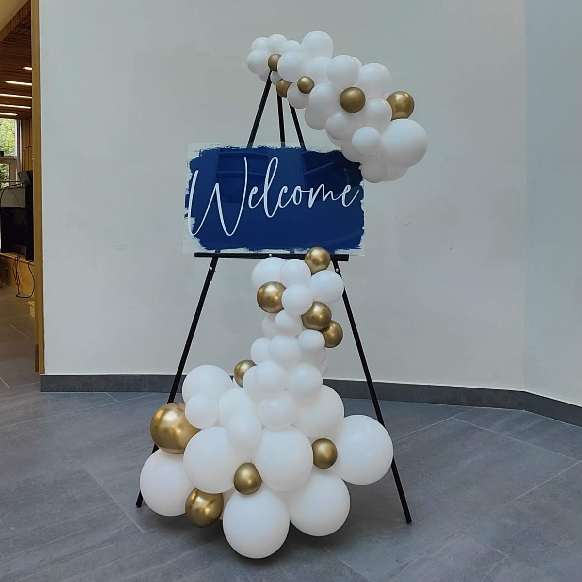 Welcome Balloons Sign | Party Balloon | Rainbow Flower Celebrate