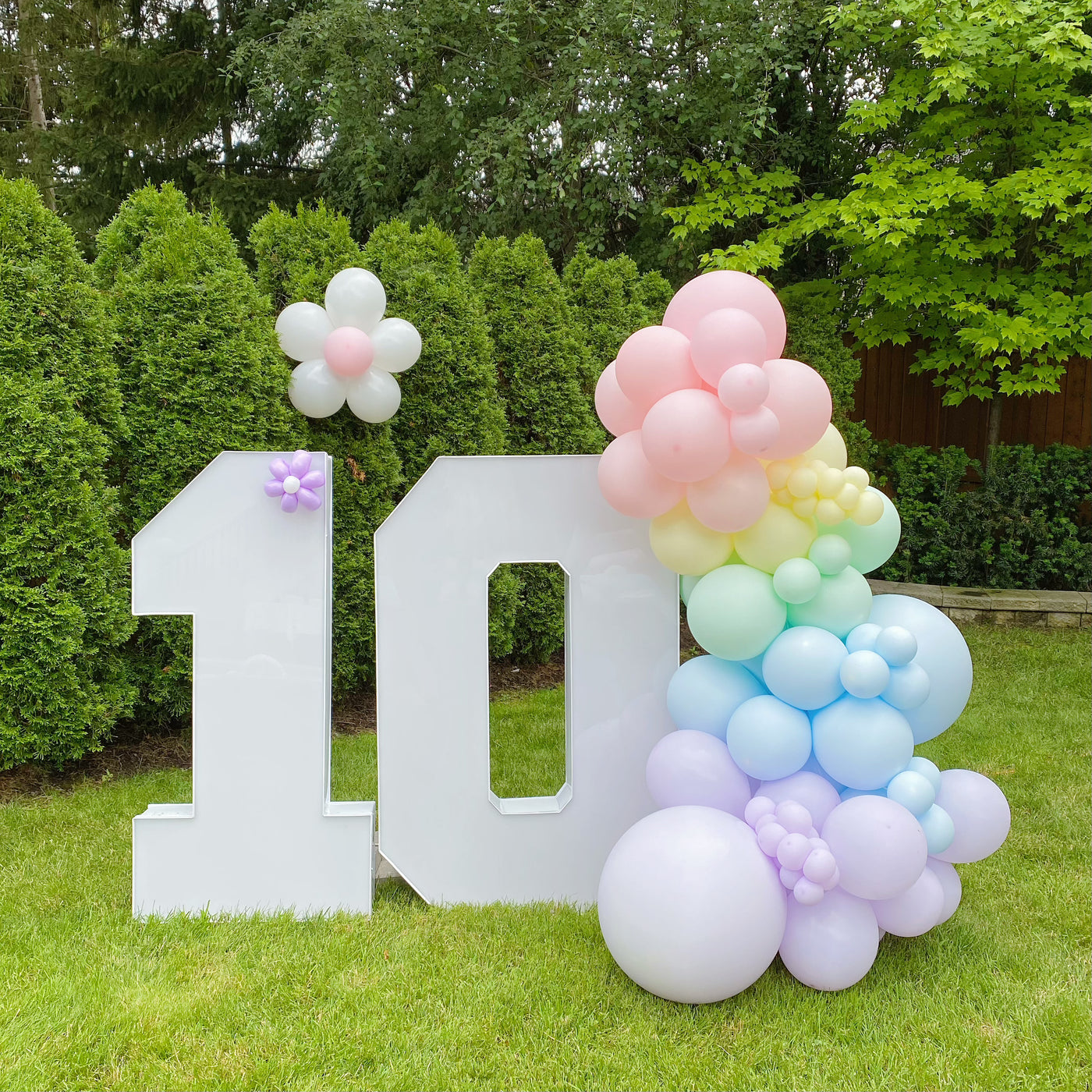 Pastel Matte Rainbow Balloon Garland