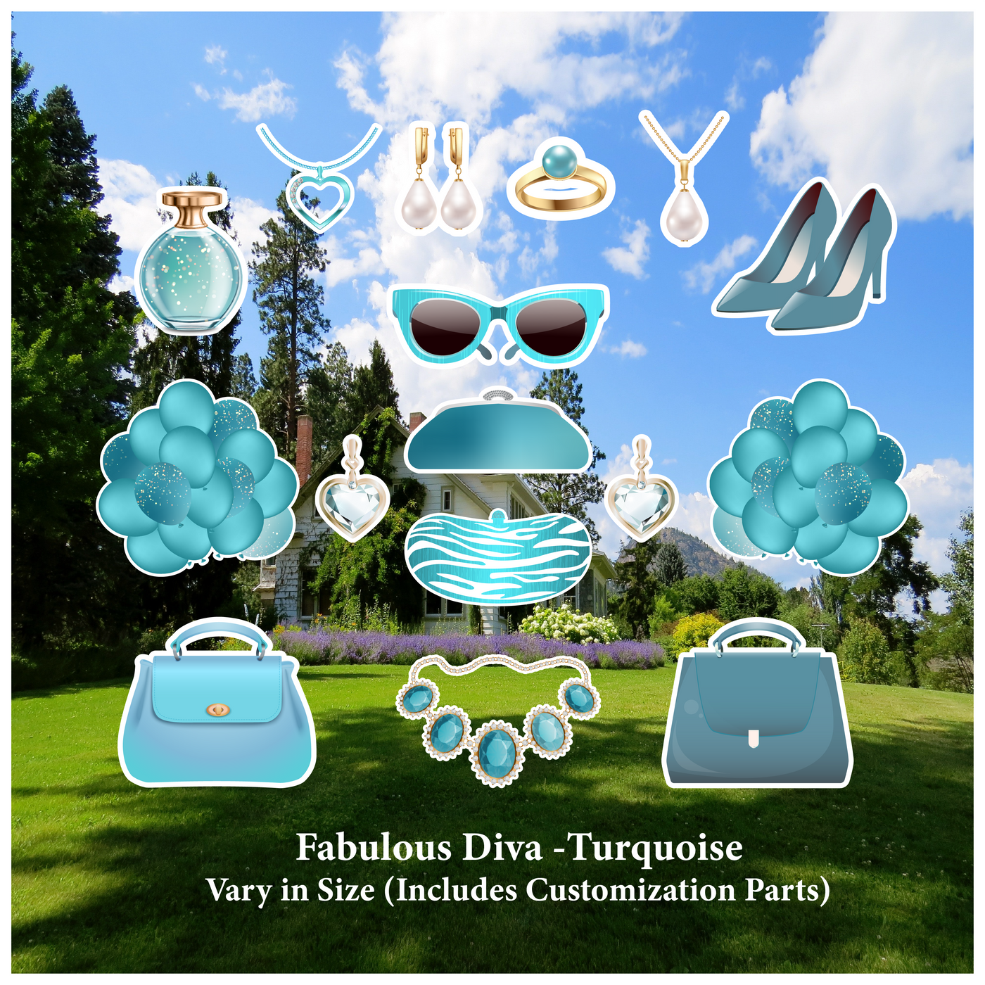 Fabulous Diva Turquoise Set