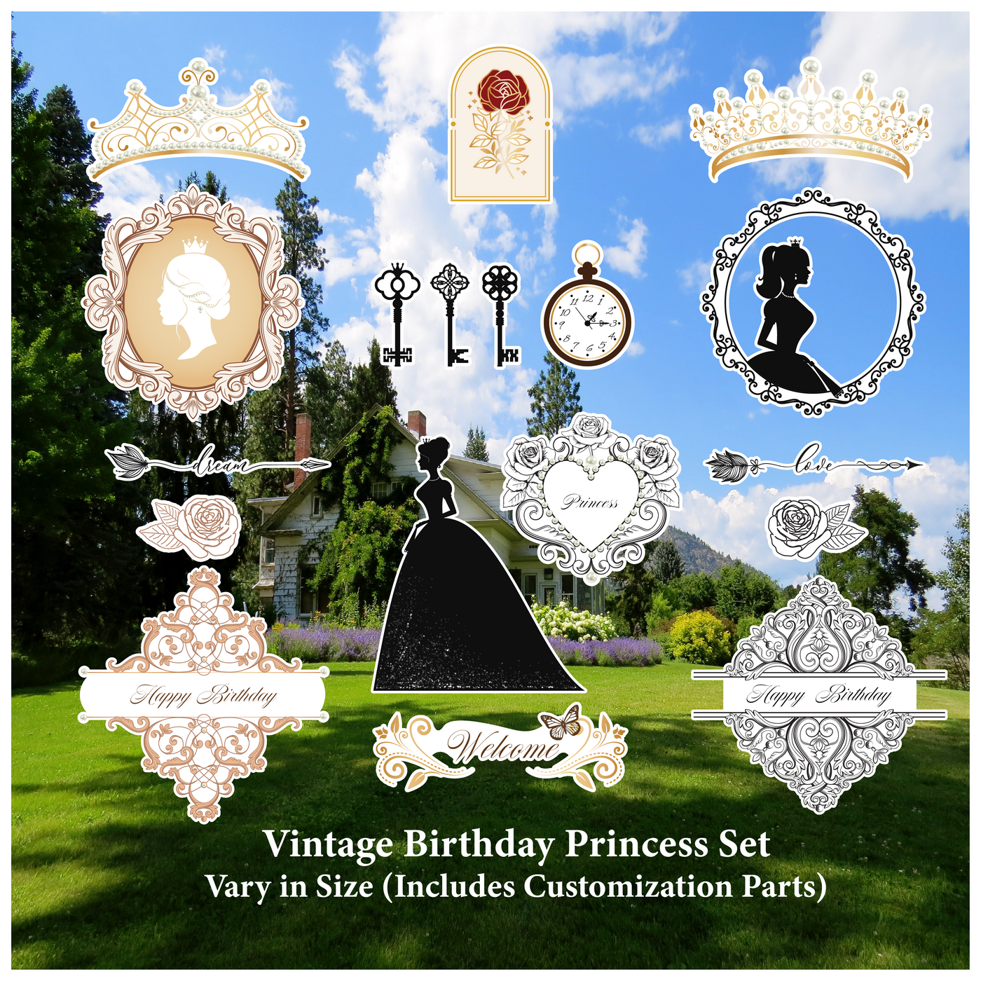 Vintage Birthday Princess Set